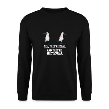 Blue-footed Booby Seabird Blue-footed Booby Seabird - Unisex Sweatshirt - black - Front - Alina (178cm) & Michal (187cm)