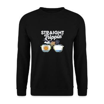 Straight Trippin' Argentine Vacances Tour Voyage - Sweat-shirt Unisexe - noir - Devant - Alina (178cm) & Michal (187cm)