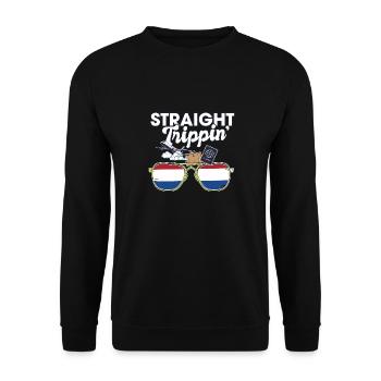 Voyage de vacances aux Pays-Bas - Sweat-shirt Unisexe - noir - Devant - Alina (178cm) & Michal (187cm)