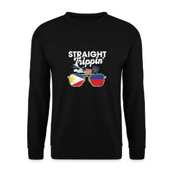 Voyage de vacances aux Philippines - Sweat-shirt Unisexe - noir - Devant - Alina (178cm) & Michal (187cm)
