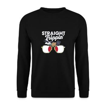 Straight Trippin' Japan Vacation Tour Voyage - Sweat-shirt Unisexe - noir - Devant - Alina (178cm) & Michal (187cm)