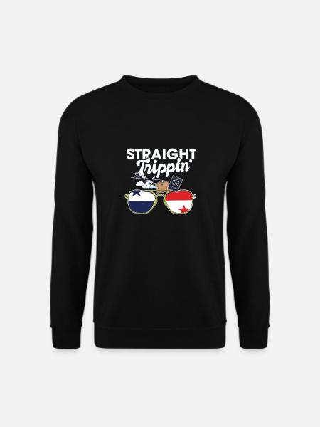 Straight Trippin' Panama Vacation Tour Travel - Unisex Pullover - Schwarz