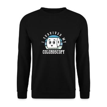 Gastroenterologie Endoskopie Koloskopie - Unisex Pullover - Schwarz - Vorne - Alina (178cm) & Michal (187cm)