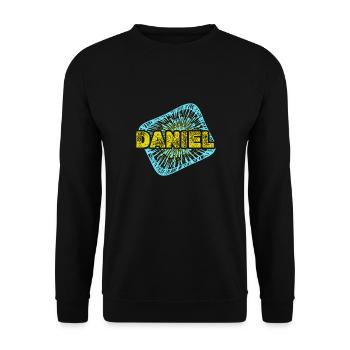 Daniel - Unisex Pullover - Schwarz - Vorne - Alina (178cm) & Michal (187cm)