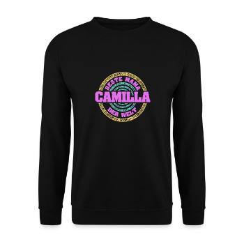 Mutter Camilla - Unisex Pullover - Schwarz - Vorne - Alina (178cm) & Michal (187cm)