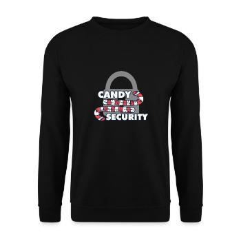 Candy Security Mom Dad Matching Birthday Costume - Unisex Pullover - Schwarz - Vorne - Alina (178cm) & Michal (187cm)