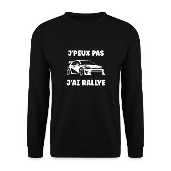 Humour pilote de rallye - Sweat-shirt Unisexe - noir - Devant - Alina (178cm) & Michal (187cm)