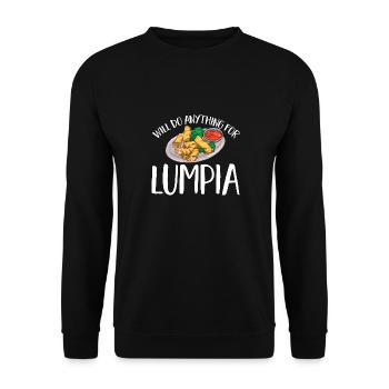 Lumpia Filipino Food Philippines - Unisex Sweatshirt - black - Front - Alina (178cm) & Michal (187cm)
