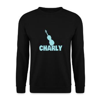 Viola Charly - Unisex Sweatshirt - black - Front - Alina (178cm) & Michal (187cm)