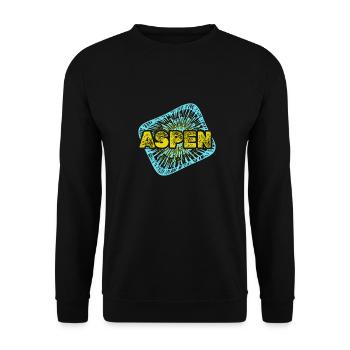 Gift for Aspen - Unisex Sweatshirt - black - Front - Alina (178cm) & Michal (187cm)