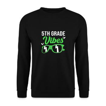 5th Grade - Unisex Sweatshirt - black - Front - Alina (178cm) & Michal (187cm)