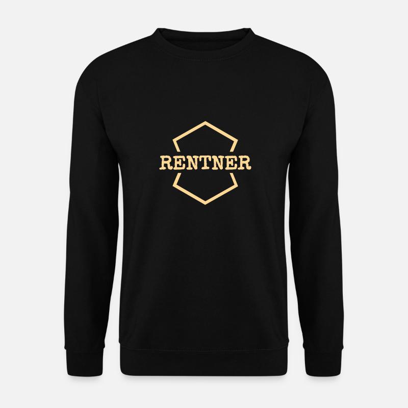 Rentner als Arbeit - Unisex Pullover - Schwarz