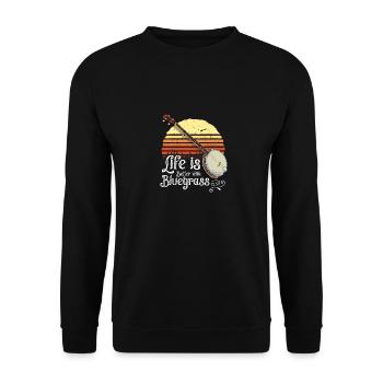Bluegrass 5 String Banjo Lover - Sweat-shirt Unisexe - noir - Devant - Alina (178cm) & Michal (187cm)
