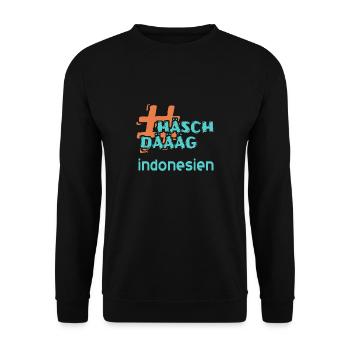 indonesien - Unisex Pullover - Schwarz - Vorne - Alina (178cm) & Michal (187cm)