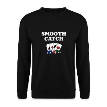 Smooth Catch Poker Card Jeux De Poker Carte de Joueur - Sweat-shirt Unisexe - noir - Devant - Alina (178cm) & Michal (187cm)