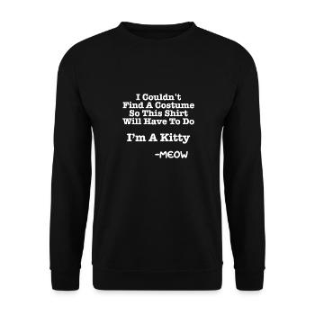 Halloween Süßigkeiten Verkleidung Kostüm - Unisex Pullover - Schwarz - Vorne - Alina (178cm) & Michal (187cm)