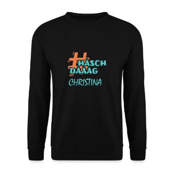 CHRISTINA - Unisex Pullover - Schwarz - Vorne - Alina (178cm) & Michal (187cm)
