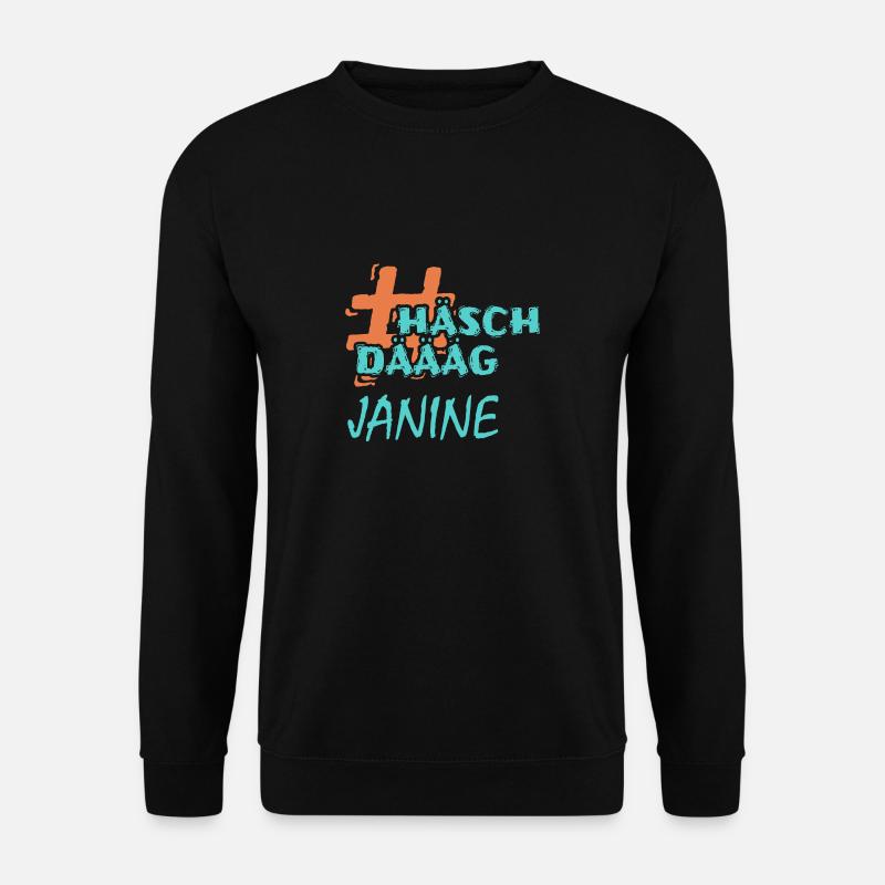 Janine - Unisex Pullover - Schwarz