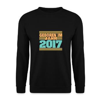 2017 - Unisex Pullover - Schwarz - Vorne - Alina (178cm) & Michal (187cm)