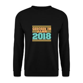 2018 - Unisex Pullover - Schwarz - Vorne - Alina (178cm) & Michal (187cm)