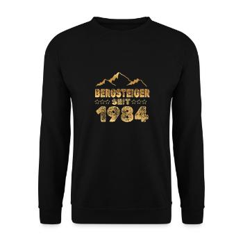Jahr 1984 - Unisex Pullover - Schwarz - Vorne - Alina (178cm) & Michal (187cm)