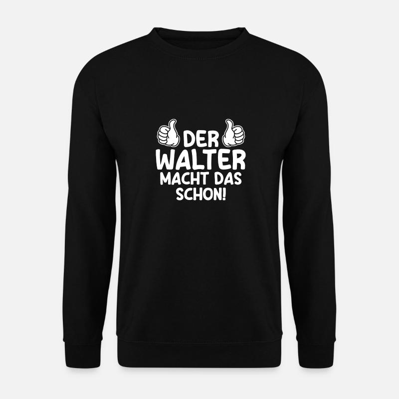 Walter - Unisex Pullover - Schwarz