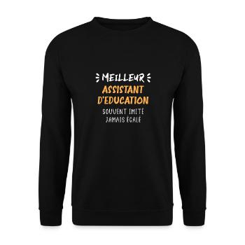 Meilleur assistant d'éducation - Sweat-shirt Unisexe - noir - Devant - Alina (178cm) & Michal (187cm)