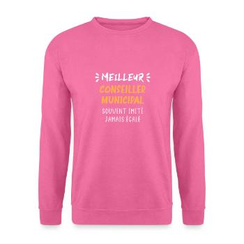 Meilleur conseiller municipal - Sweat-shirt Unisexe - rose - Devant