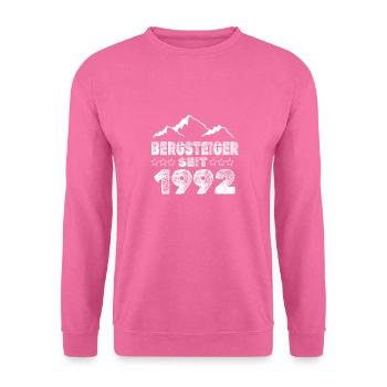 geboren 1992 - Unisex Pullover - Pink - Vorne