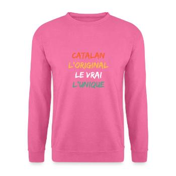 Catalan 3 - Sweat-shirt Unisexe - rose - Devant
