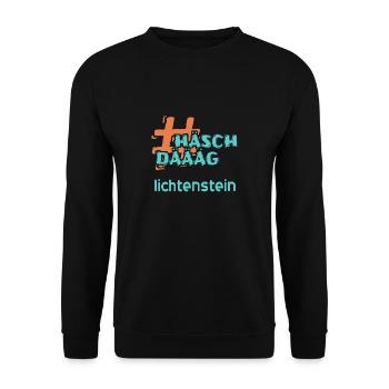 Land Lichtenstein - Unisex Pullover - Schwarz - Vorne - Alina (178cm) & Michal (187cm)
