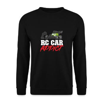 RC Car Ferngesteuertes Auto - Unisex Pullover - Schwarz - Vorne - Alina (178cm) & Michal (187cm)