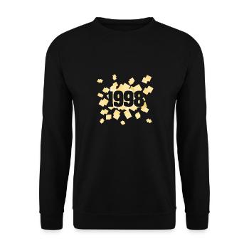 Witzig 1998 - Unisex Sweatshirt - black - Front - Alina (178cm) & Michal (187cm)