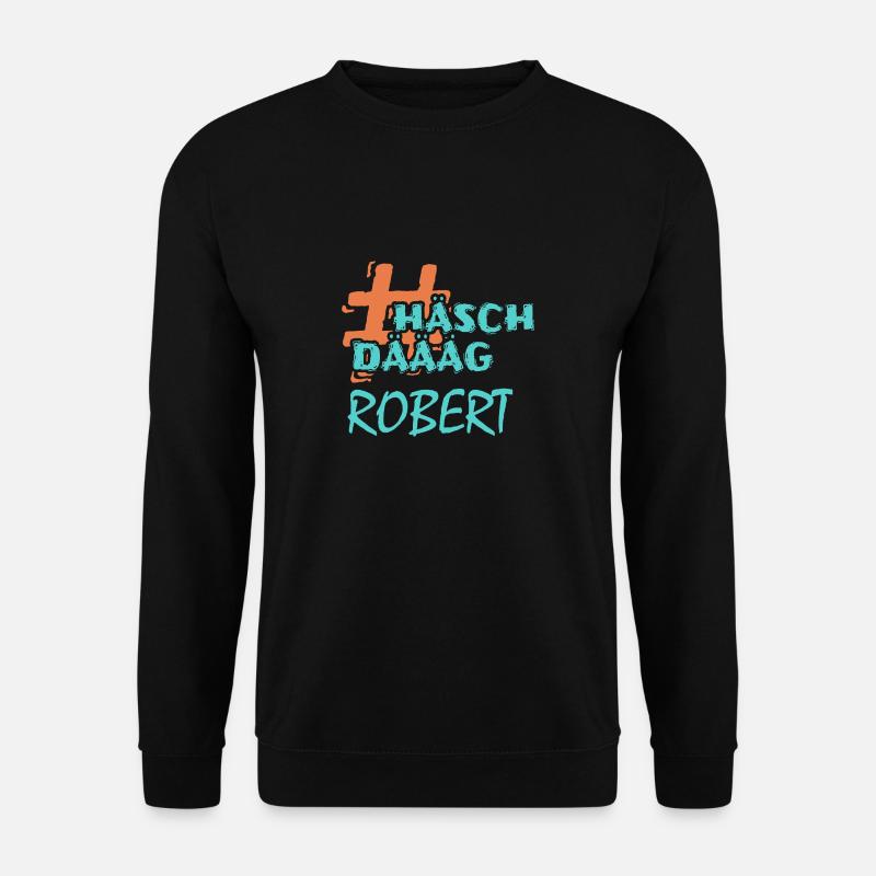 First name Robert - Unisex Sweatshirt - black