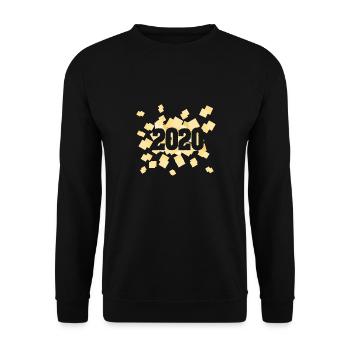 2020 - Unisex Sweatshirt - black - Front - Alina (178cm) & Michal (187cm)