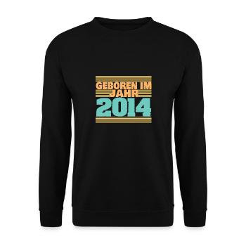 Jahr 2014 - Unisex Pullover - Schwarz - Vorne - Alina (178cm) & Michal (187cm)