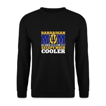 Drapeau de la Barbade Bayan barbadien - Sweat-shirt Unisexe - noir - Devant - Alina (178cm) & Michal (187cm)