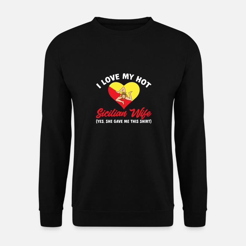 Sicily Flag Italy Sicily - Unisex Sweatshirt - black