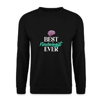Neurology, Nurse, Brain, Neurologist - Unisex Sweatshirt - black - Front - Alina (178cm) & Michal (187cm)