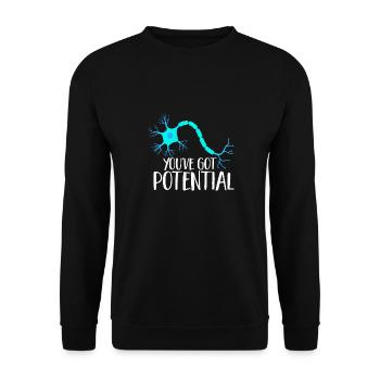 Neurology, Nurse, Brain, Neurologist - Unisex Sweatshirt - black - Front - Alina (178cm) & Michal (187cm)