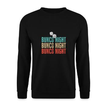Bunco Dice Game - Unisex Sweatshirt - black - Front - Alina (178cm) & Michal (187cm)