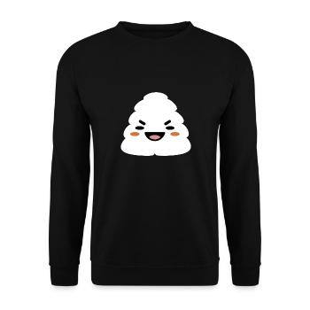 Onigiri japonais - Sweat-shirt Unisexe - noir - Devant - Alina (178cm) & Michal (187cm)