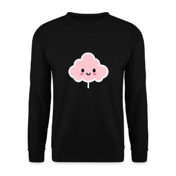Humour Petite Barbe à papa - Sweat-shirt Unisexe - noir - Devant - Alina (178cm) & Michal (187cm)