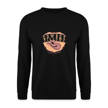 Cowboy Pillows Southern Girl Texas Lady Funny - Unisex Sweatshirt - black - Front - Alina (178cm) & Michal (187cm)
