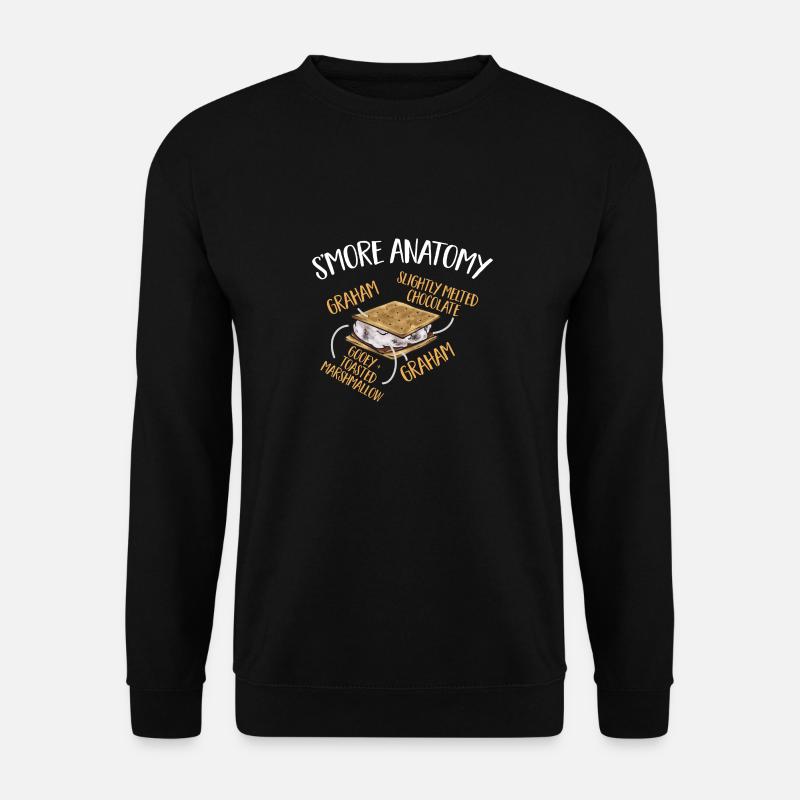 S'more Lagerfeuer Marshmallow Camping - Unisex Pullover - Schwarz