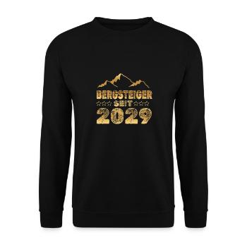 2029 - Unisex Pullover - Schwarz - Vorne - Alina (178cm) & Michal (187cm)