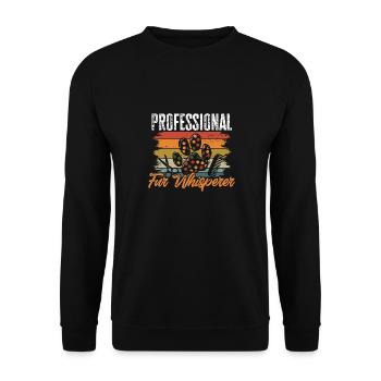 Salon de coiffure pour chiens - Sweat-shirt Unisexe - noir - Devant - Alina (178cm) & Michal (187cm)