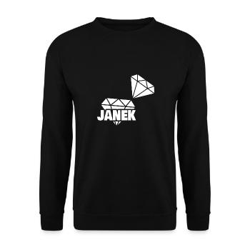 Janek as Precious - Unisex Sweatshirt - black - Front - Alina (178cm) & Michal (187cm)