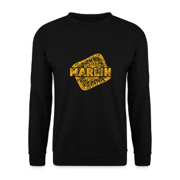 Gift for Marlin - Unisex Sweatshirt - black - Front - Alina (178cm) & Michal (187cm)