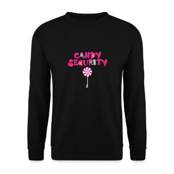 Candy Security Mom Dad Matching Birthday Costume - Unisex Pullover - Schwarz - Vorne - Alina (178cm) & Michal (187cm)